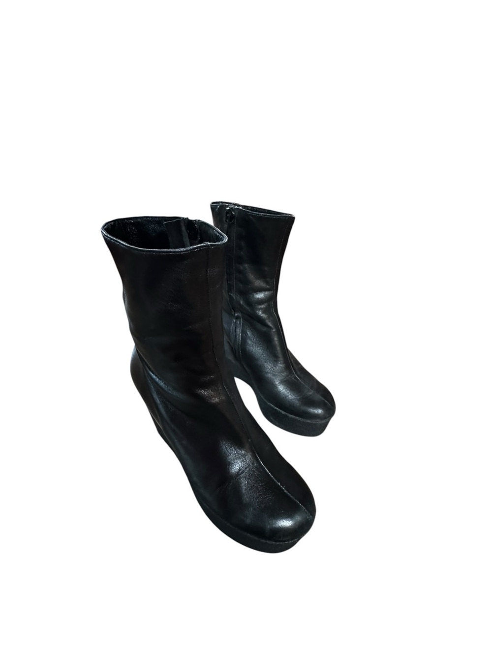 Robert Clergerie Lambskin Leather Wedge Platform Boots Women’s 6.5 Made in Paris